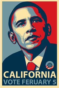Barack obama california poster art