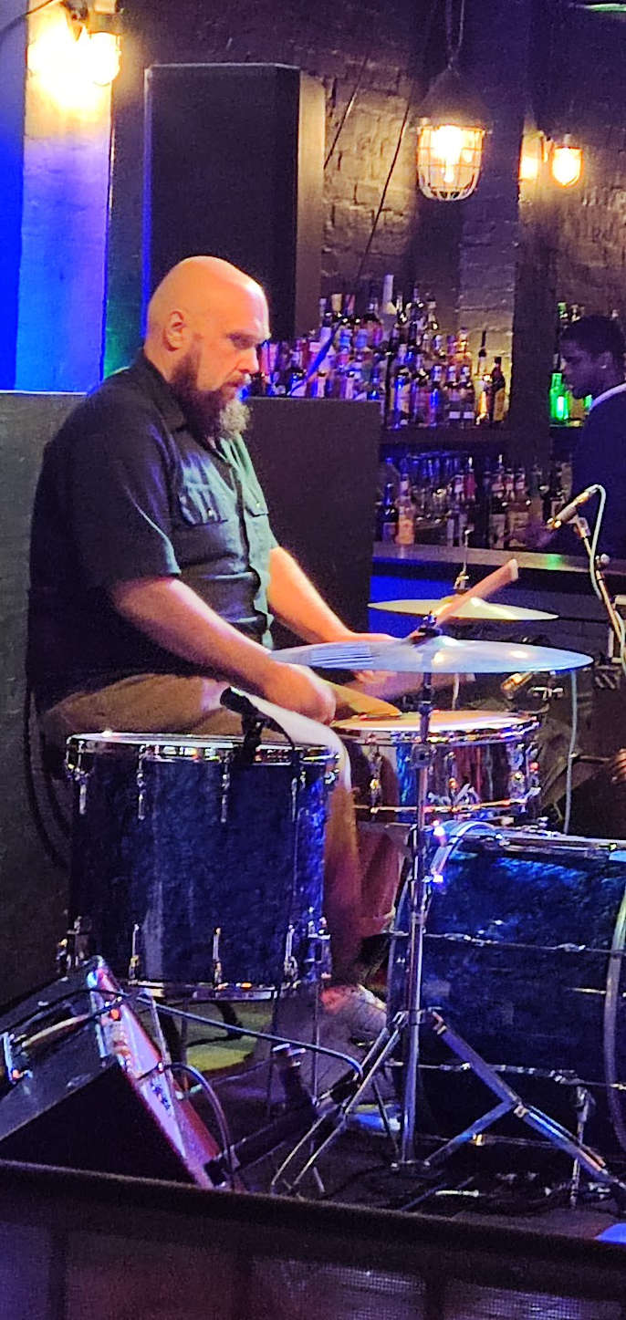 T-Bone on the drums